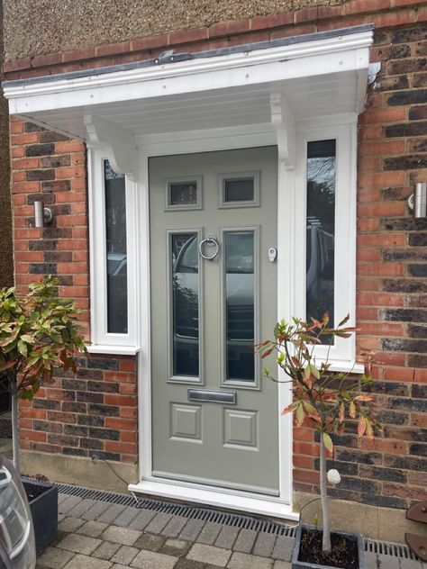 Endurance Doors Sage, Sage Green Doors Exterior, Sage Front Door, Sage Green Front Door, Sage Green Door, Colour Sage Green, Traditional Front Doors, Best Front Doors, Green Front Doors