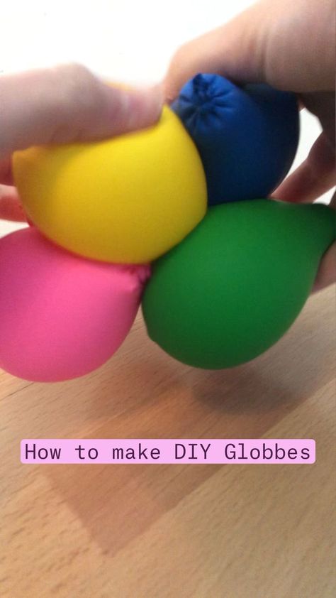 Cool Things To Do With Balloons, How To Make Globbles Fidget, Home Made Things Ideas, Cool Project Ideas For School, Cute And Simple Crafts, Crafts For 10+, How To Make Cool Things, How To Make A Figit Toy, Diy Gobbles