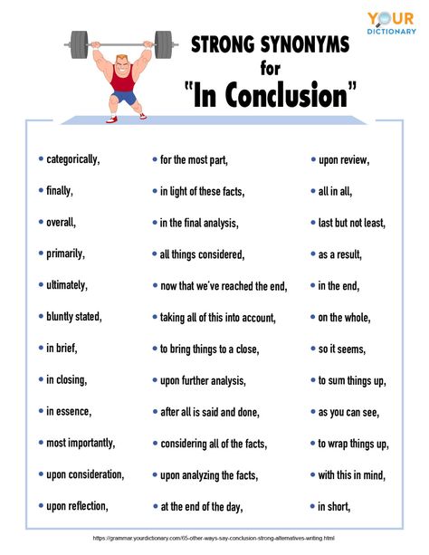 Ways To Say In Conclusion, In Conclusion, Other Ways To Say, Revision Notes, Essay Writing Skills, Writing Assignments, Words And Phrases, English Writing Skills, Life Hacks For School