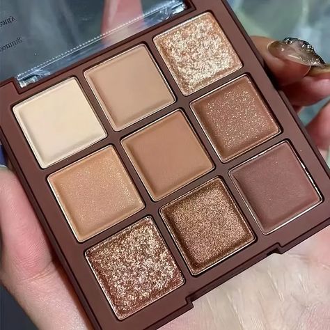 Mocha Chocolate 9 Colors Eyeshadow Palette Brown Color Tone - Temu Brown Eyeshadow Palette, Chocolate Eyeshadow Palette, Chocolate Eyeshadow, Dramatic Smokey Eye, Fall Makeup Trend, Mocha Chocolate, Charming Eyes, Attractive Eyes, Beauty Make-up