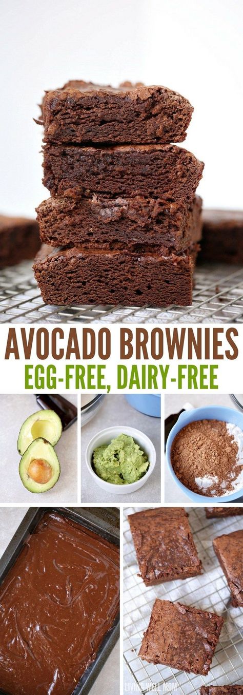 Avocado Illustration, Healthy Chocolate Desserts, Avocado Recipes Healthy, Avocado Dessert, Avocado Brownies, Avocado Hummus, Dessert Simple, Breakfast And Brunch, Desserts Vegan