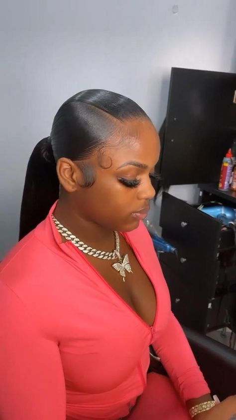 Pin by $$$ on ❥| SLAYED HAIR [Video] | Black ponytail hairstyles, Sleek ponytail hairstyles, High ponytail hairstyles Sleek Low Ponytail Weave, Frontal Ponytails Black Women, Frontal Sleek Ponytail, Frontal Ponytail With Braid, Cornrows At The Front Braids At The Back, Florida Hairstyles Summer, 3part Ponytail, Hair Styles Pony Tales, Weave Ponytail Hairstyles Black Women