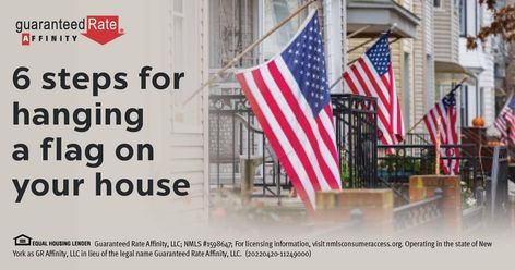 Flag On House, Hanging Flags, Flag Hanging, Roof Overhang, Pledge Of Allegiance, Poured Concrete, How To Hang, House Siding, A Flag