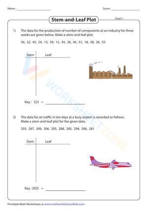 Let's click on my stem and leaf plot worksheet to have a great studying experience! #Grade-4 #Grade-5 #Grade-6 #Grade-7 #Grade-8 Stem And Leaf Plot, Plot Worksheet, 4 Grade, Grade 7, Grade 8, Grade 6, Grade 4, Grade 5, Let It Be