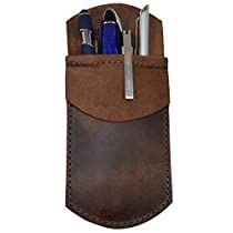 Check this out! Pocket Protector, Essential Pouch, Work Essentials, Leather Scraps, Leather Pocket, Sunglass Holder, Western Leather, Gifts For Teachers, Crossbody Clutch