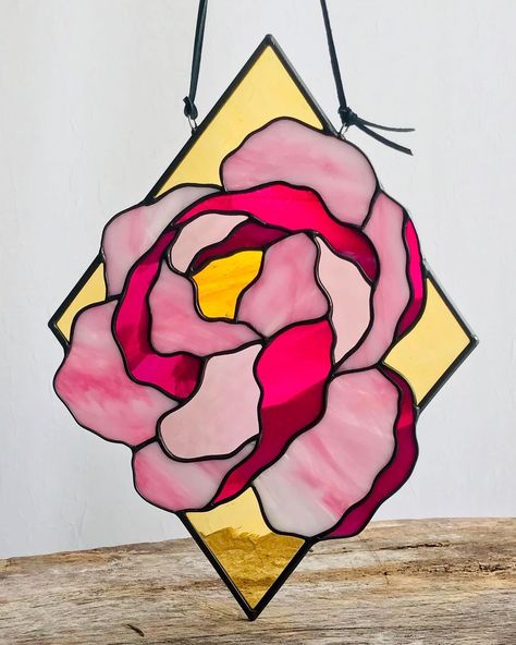 Glass Cellar, Stained Glass Wood, Peony Bush, Glass Photography, Fused Glass Artwork, Stained Glass Decor, Glass Art Projects, Cellar Door, Stained Glass Christmas