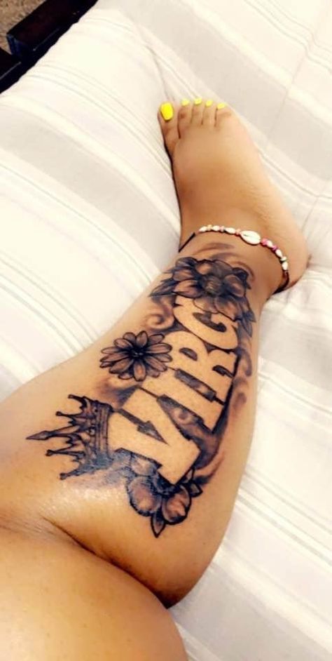 Black Women Leg Tattoos Ideas, Thigh Tattoo Ideas Black Women, Calf Tattoos For Black Women, Leg Tattoos For Black Women, Women Leg Tattoos Calf, First Tatoos Idea Women, Hip Tattoos Women Side Thighs Unique, Tattoo Ideas Female Calf, Dope Tattoos For Women Half Sleeves