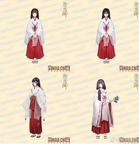 Japanese Shrine, Shrine Maiden, Anime Tutorial, Color Palette Challenge, Splash Art, Anime Clothes, Anime Inspired Outfits, Japan Culture, Drawing Anime Clothes