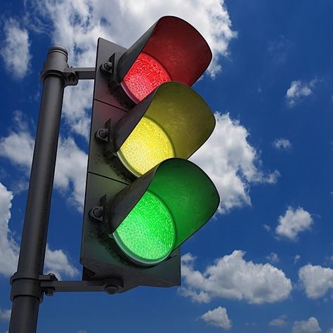 On this day in 1923, the U.S. Patent Office grants Patent No. 1,475,074 to 46-year-old inventor and newspaperman Garrett Morgan for his three-position traffic signal. Though Morgan’s was not the first traffic signal (that one had been installed in London in 1868), it was an important innovation nonetheless: By having a third position besides just “Stop” and “Go,” it regulated crossing vehicles more safely than earlier signals had. Red Traffic Light, Green Traffic Light, Soccer Decor, Color Vision, Traffic Signal, Science Photos, Football Art, Business Portrait, Traffic Light