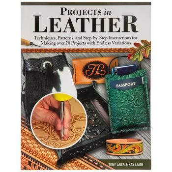 Binding: Paperback Pages: 96 Author: Tony Laier & Kay Laier UPC: 9781497103535 ISBN: 978-1-4971-0353-5 Quantity: 1 Create beautiful and functional leather crafts with Projects In Leather! Written by master leatherworkers Tony and Kay Laier, this book presents over twenty projects for you to craft. Read it to learn how to select and prepare leather, understand adhesives, create amazing designs with stamping and punch tools, and learn other leatherworking techniques! Leather Techniques, Crafting Techniques, Leather Tooling Patterns, Skill Building, Tooling Patterns, Leather Crafting, Punch Tool, 12 Step, Leather Artisan