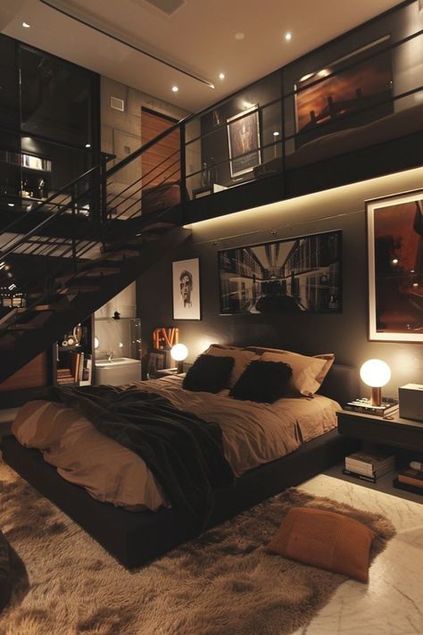 Men's Bedroom Design, Male Bedroom Ideas, Masculine Bedroom, Bedroom Game, Creative Bedroom, Bedroom Setup, Mens Bedroom, Inspire Me Home Decor, Bedroom Refresh