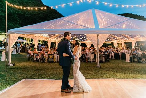 Natural dance floor Style Scrapbook, Beautiful Outdoor Wedding, June Wedding, Under The Stars, Hawaii Wedding, Party Rentals, Wedding Deco, Wedding Bells, Engagement Party