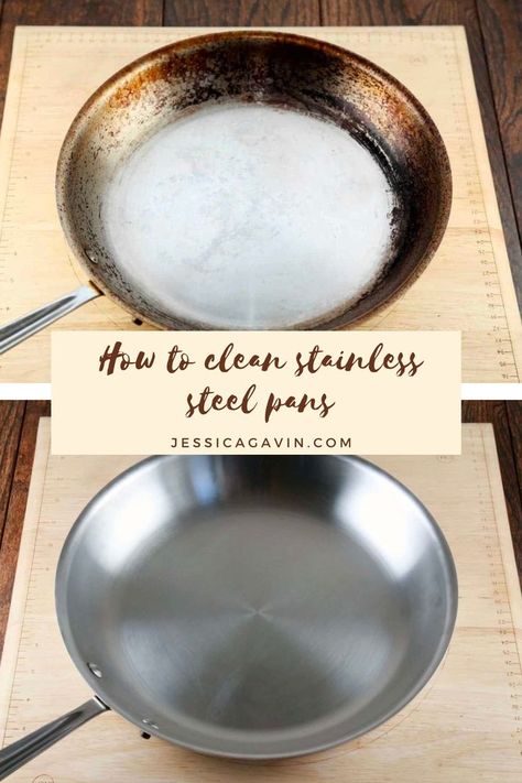 Clean Stainless Steel Pans, Cleaning Burnt Pans, Cleaning Pans, Wing Sauce Recipes, Clean Stainless Steel, Cream Of Tarter, Best Cleaner, Burnt Food, Stainless Steel Cleaner