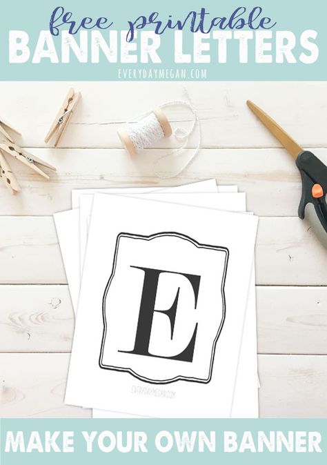 Congratulations Banner Printable Free, Letter Printables Free, Free Printable Letters For Banners, Shiplap Frame, Printable Banner Template, Make Your Own Banner, Free Printable Banner Letters, Envelope Template Printable, Welcome Home Banners