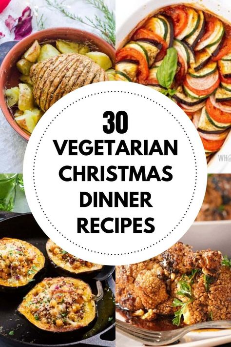 Vegetarian Christmas Dinner, Vegetarian Christmas Recipes, Christmas Dinner Recipes, Vegan Christmas Dinner, Vegetarian Ideas, Simple Desserts, Vegetarian Christmas, Fresh Juices, Vegetarian Lifestyle