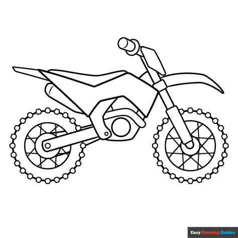 Free printable dirt bike coloring page Dirt Bike Crafts, Dirtbike Coloring Page, Jenga Painting, Dirt Bike Drawing, Bike Coloring Page, Slp Crafts, Dirt Bike Coloring Pages, Bike Craft, Electric Bike For Kids