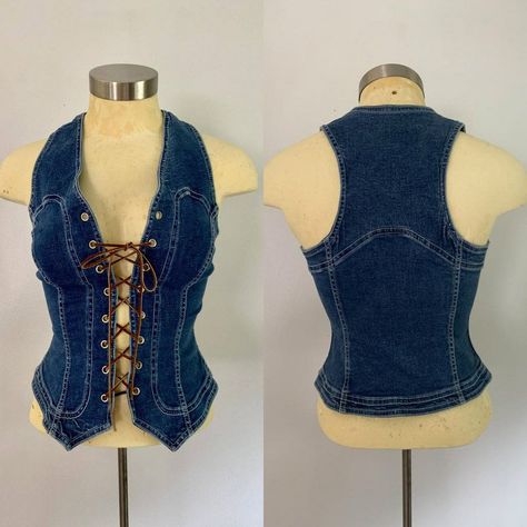 Women y2k denim crop top vest chic backless off shoulder strapless corset tube top sexy button up jeans camisole top 5.0 (1) $1299$14.99 save 5% with coupon (some sizes/colors).. Denim dress $375 view all.. Punk streetwear cool women's black belt.. I'll be showing you how to drape, pattern, and sew your own corset top and.You can look new details of Denim Vest Corset by click this link : view details Diy Jeans Upcycle, Jeans Upcycle, Vest Corset, Off The Shoulder Top Outfit, Shoulder Tops Outfit, Drape Pattern, Womens Black Belt, Diy Corset, Party Jeans