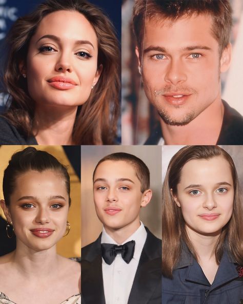 Biological kids of Angelina Jolie & Brad Pitt are Shiloh Nouvel Jolie, 18; Knox Léon Jolie-Pitt, 16; and Vivienne Marcheline Jolie, 16. #angelinajolie #bradpitt Knox Jolie Pitt, Shiloh Jolie-pitt, Shiloh Jolie, Jolie Pitt, Angelina Jolie, Brad Pitt, Boyfriend Pictures, Celebrities, Quick Saves