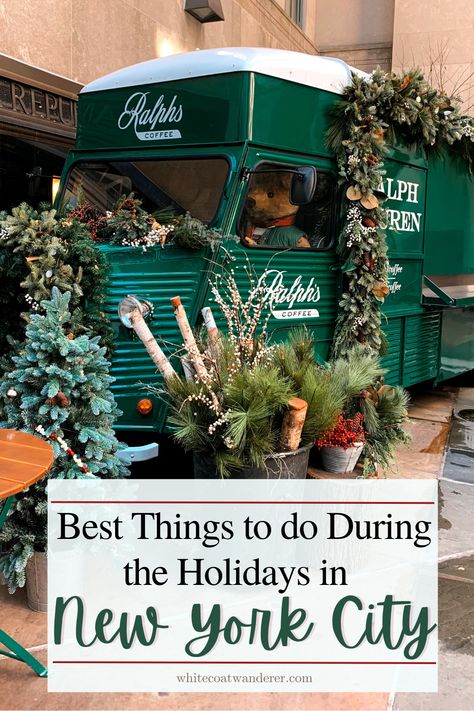 A guide to the best things to do in New York City in December, including the best things to see during Christmas, the best places to eat, and best hotels during the holidays in NYC! NYC Christmas| NYC Christmas bucket list | Holidays in New York City | NYC Christmas things to do in | Bryant Park Christmas village | Rolfs NYC | New York City winter tips | NYC Christmas photos | NYC holiday markets | NYC holiday tips Nyc Christmas Walking Tour, New York During Thanksgiving, 3 Days In New York City At Christmas, Best Hotels In New York City During Christmas, Nyc Christmas With Kids, The Plaza Hotel Nyc Christmas, New York Christmas Trip, New York At Christmas Time, Things To Do In Nyc At Christmas Time