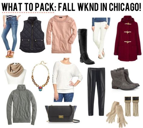 jillgg's good life (for less) | a style blog: what to pack: fall weekend in Chicago! Chicago October Outfit, Chicago Weekend Trip Outfits Fall, Outfits For Chicago In September, Chicago Weekend Trip Outfits Winter, What To Wear In Chicago In November, Fall Weekend Getaway Outfits, Chicago In October, Sweater Purse, Weekend Getaway Outfits