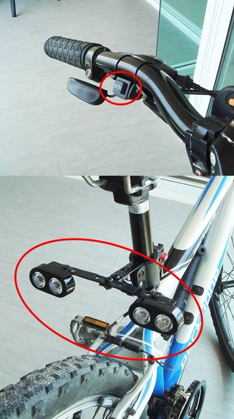 Bike Accessories Diy, Bike Hacks, Bicycle Diy, Bicycle Gear, Bicycle Maintenance, Bike Repair, Bike Storage, Bike Lights, Cool Bicycles