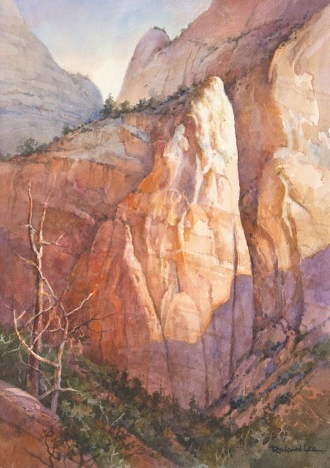 40 Step-by-Step Demos – Roland Lee Southwest Art Paintings, Desert Landscape Painting, Art Demo, Product Tags, Art Basics, Desert Art, Watercolor Painting Techniques, Southwest Art, Watercolor Landscape Paintings