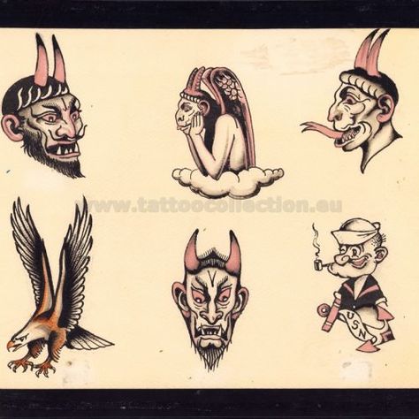 All Vintage Flash – Page 12 – Tattoo Collection Paul Rogers Tattoo Flash, Antique Tattoo Flash, Trad Flash, Antique Tattoo, Umbrella Tattoo, Vintage Tattoo Art, Traditional Tattoo Flash Art, Vintage Tattoo Design, 2 Tattoo