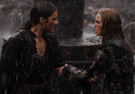 Elisabeth Swan, Will And Elizabeth, جوني ديب, Kaptan Jack Sparrow, Elizabeth Swann, Film Anime, I Love Cinema, Captain Jack Sparrow, Pirate Life