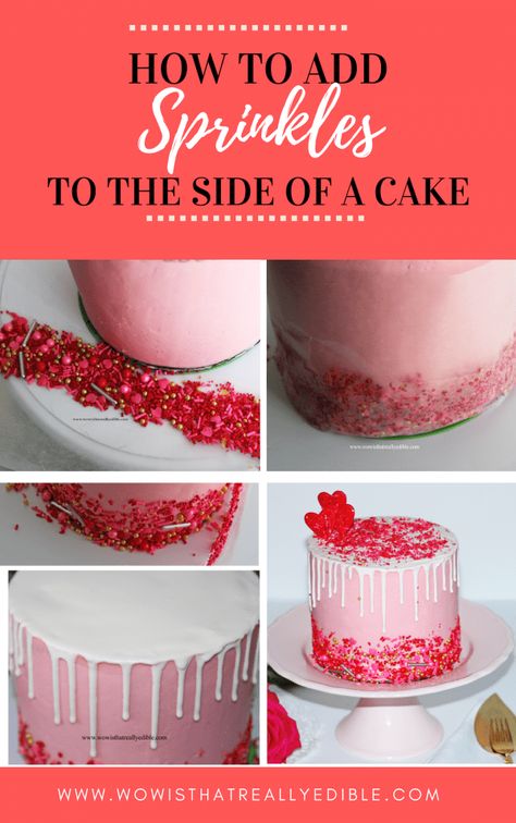 Rodjendanske Torte, Sprinkles Cake, Cake Decorating For Beginners, Creative Cake Decorating, Gateaux Cake, Easy Cake Decorating, Cake Icing, Dessert Decoration, Cake Decorating Tutorials