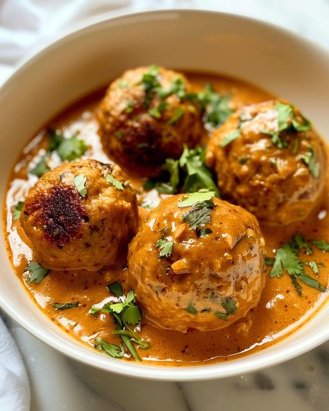 Vegan Malai Kofta🌱🍛 Rich, creamy and vegan!🤤 Follow @plantiful.palate for more recipes🗒️ Recipe: Ingredients: For the Koftas: - 200g firm tofu, grated - 1 potato, boiled and mashed - 1/2 cup grated carrots - 1/4 cup breadcrumbs - 2 tbsp plain flour - 1 tsp ground cumin - 1/2 tsp garam masala - Salt and pepper, to taste - Oil for shallow frying - Fresh coriander, chopped For the Sauce: - 1 tbsp vegetable oil - 1 onion, finely chopped - 2 cloves garlic, minced - 1 tsp ginger, minced - 1 ts... Vegan Kofta, Tofu Curry, Malai Kofta, Firm Tofu, Mushroom Sauce, More Recipes, Recipe Ingredients, Plain Flour, The Sauce