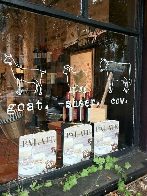 Animal Stencils, Meat Store, Cheese Store, Deli Shop, Cow Cheese, Decoration Vitrine, Meat Shop, French Restaurant, Sandwich Shop