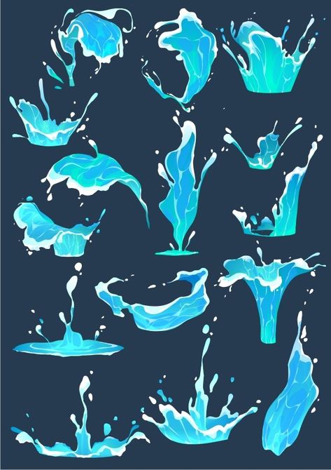 Draw Water, الفن الرقمي, Super Powers Art, Water Drawing, Magic Design, Water Art, Digital Painting Tutorials, Arte Inspo, Magic Art