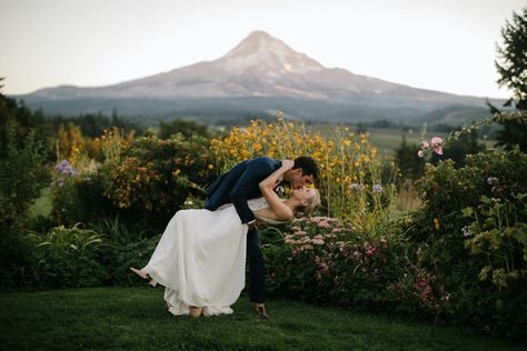 Mt. Hood Organic Farms – Mountain Weddings, Columbia River Gorge Wedding Venue Hood Wedding, Lakeside Garden, Wedding Venues Oregon, Lush Lawn, Garden Venue, Garden Wedding Venue, Mt Hood, Affordable Wedding Venues, Columbia River Gorge