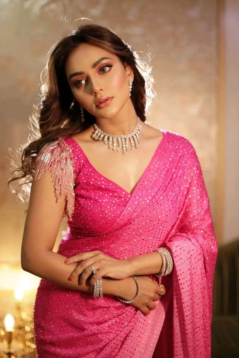 Nusrat Faria, Tv Streaming, Live Tv, Saree, Actresses, Tv, Pink, Quick Saves