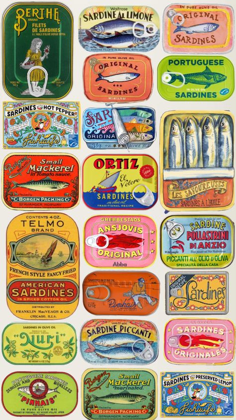 Sardines Can, Vintage Nature Wallpaper, Ocean Vintage, Collage Collage, Vintage Nature, Sea Ocean, Nature Wallpaper, Wallpaper Aesthetic, Collage Art