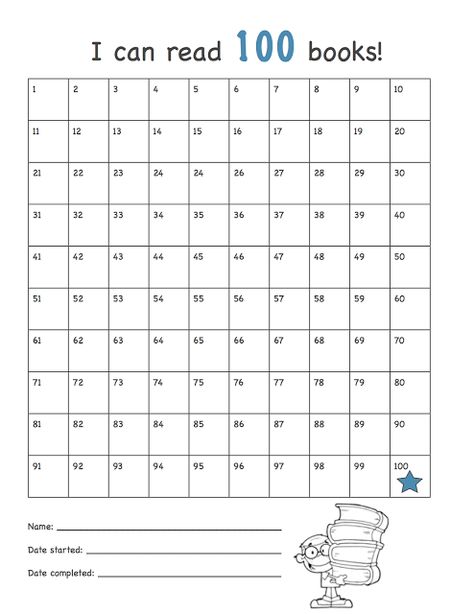 "I can read 100 books" reading chart Reading 100 Books, Reading Chart, Reading Incentives, Reading Charts, 100 Books, Reading Logs, Summer Reading Program, Summer Learning, Reading Log