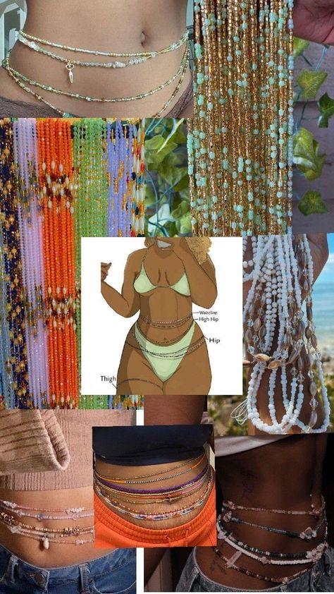 Body Jewelry Diy, Waist Beads African, Waist Jewelry, Earthy Aesthetic, Crystal Bead Jewelry, Earthy Jewelry, Earthy Outfits, Belly Jewelry, Waist Beads