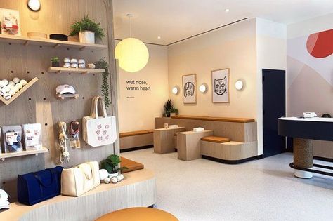 Pets Clinic Design, Modern Veterinary Clinic, Veterinary Clinic Design Receptions, Modern Vet Clinic Design, Vet Clinic Design, Vet Clinic Reception, Euthanasia Room Vet Clinic Ideas, Large Animal Vet Clinic Design, Dog Clinic