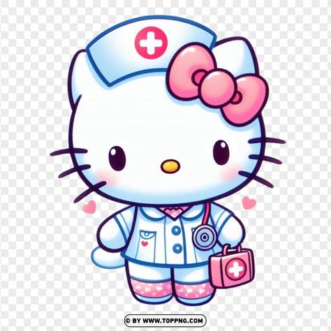 Hello Kitty Nurse Tattoo, Nurse Drawing, Nurse Cartoon, Hospital Icon, Kitty Tattoo, Hello Kitty Imagenes, Nurse Tattoo, Hello Kitty Photos, Hello Kitty Tattoos