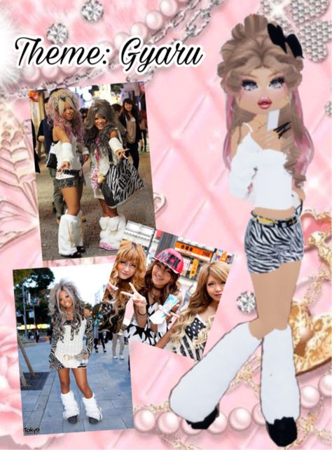 Easy Inspiration for Gyaru theme on dress to impress (DTI) on Roblox Gyaru Dress, Dress To Impress, Quick Saves, Clothes