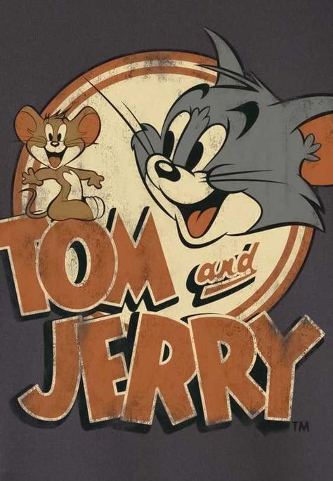 Vintage Tom And Jerry, Images Pop Art, Tom Und Jerry, Animated Cartoon Movies, Tom And Jerry Cartoon, Vintage Cartoons, Vintage Poster Design, Cartoon Posters, Poster Room