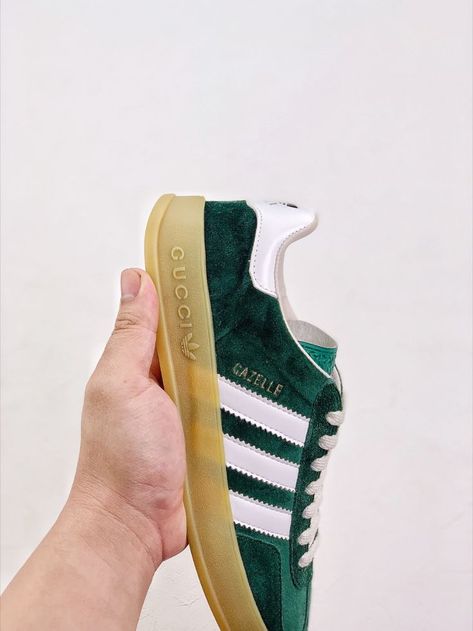 Gucci Gazelle Green, Gazelle Green, Adidas X Gucci, Adidas X, Adidas Gazelle Sneaker, Adidas Superstar Sneaker, Adidas Gazelle, Adidas Sneakers, Adidas