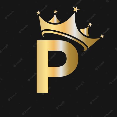 Premium Vector | Letter p crown logo crown logo on letter p template for beauty fashion star elegant luxury sign Letter P Template, P Letter Design, P Alphabet, Savage Wallpapers, P Logo Design, Fire Icons, Initials Logo Design, Photo Letters, Emoji Photo