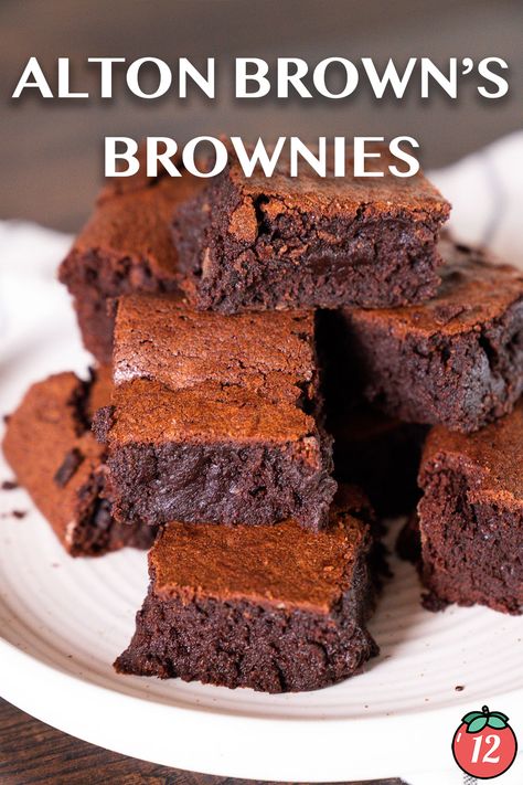 Alton Brown’s Cocoa Powder Brownies | 12 Tomatoes Brownie Recipes Cocoa Powder, Brownie Recipes With Cocoa Powder, Alton Brown Brownies, Allrecipes Brownies, Brownies Using Cocoa Powder, Brownies With Cocoa Powder, Brownie Recipe With Cocoa, Cocoa Powder Brownies, Cocoa Powder Recipes