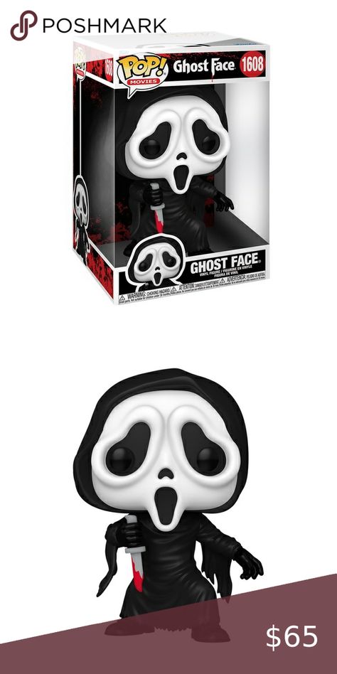 Scream Jumbo Funko POP! Ghost Face Horror Collection, Ghost Face, Ghost Faces, Funko Pops, Vinyl Figures, Funko Pop, Scream, Horror Movies, Cute Gifts