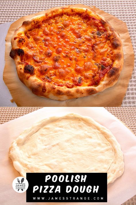 Master the secret to bubbly crusts & explosive flavor with our foolproof Poolish pizza dough recipe! Bubbly Pizza Crust Dough Recipe, Poolish Pizza Dough Recipe, Biga Pizza Dough Recipe, Bubbly Pizza Dough, Poolish Pizza Dough, Dough Recipe Easy, Perfect Pizza Dough Recipe, Pizza Crust Dough, Deep Dish Pizza Recipe