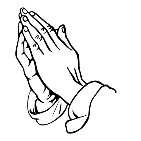 Prayer Hands Drawing, Praying Hands Clipart, Praying Hands Drawing, Tato Flash, Hand Outline, Praying Hands Tattoo, Hands Drawing, Hand Clipart, Prayer Hands