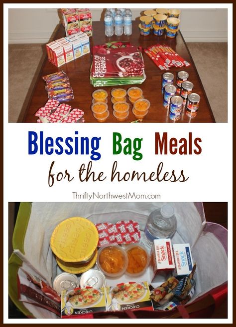 Blessings Bags, Homeless Outreach, Bag Meals, Homeless Bags, Homeless Care Package, Blessing Bag, Outreach Ideas, Community Service Ideas, Charity Work Ideas