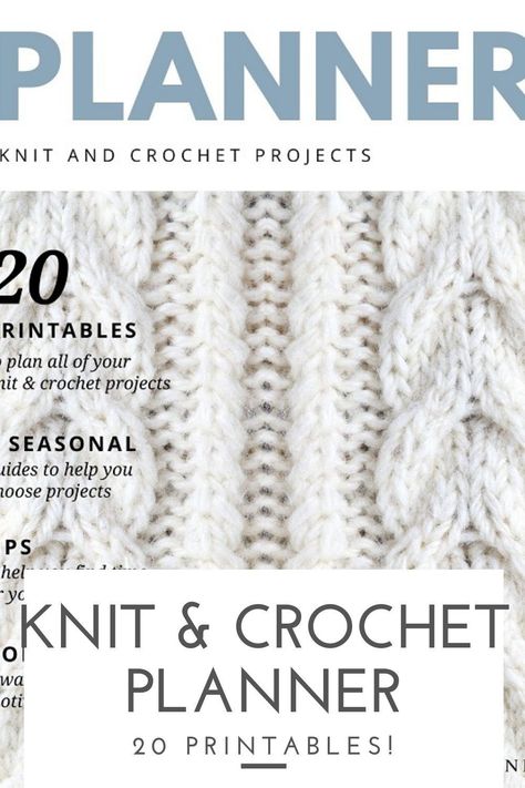 No time to knit or crochet? What if you could find time for yarn projects without the guilt? Use the 20 printables from this knit & crochet project planner to schedule your hobby and overcome what's standing in your way. Make time for what you love! #craftplanner #knitplanner #crochetplanner #plannerebook Crochet Project Planner, Crochet Planner, Crochet Knit Stitches, Day Schedule, Stop Wasting Time, Crochet Tools, Crochet Supplies, Craft Planner, Knitting Blogs