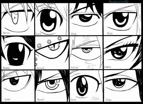 And some people say every anime eye is the same.... (｡-_-｡) Fairy Tail Drawing, How To Draw Anime Eyes, Fariy Tail, Fairy Tail Love, Fairy Drawings, Fairy Tail Guild, Fairy Tail Characters, Fairy Tail Art, Fairy Tail Ships